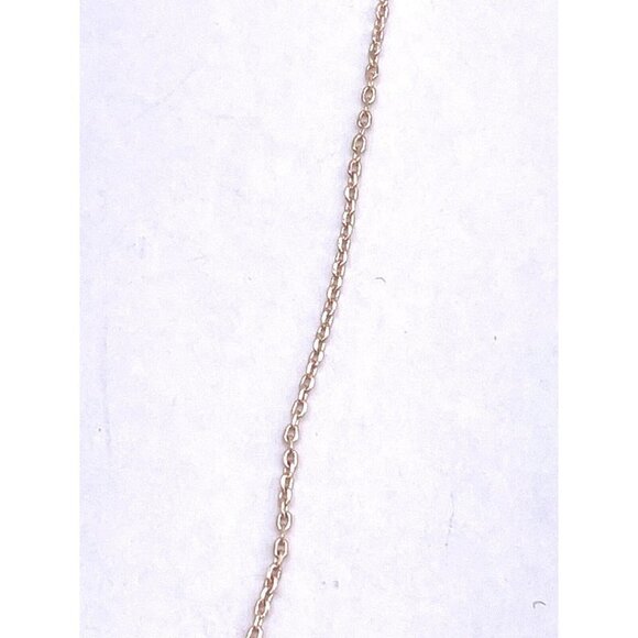 Liz Claiborne Embellished Olive Branch Chain Necklace 2 Tone Adjustable 16-18" - Picture 4 of 4